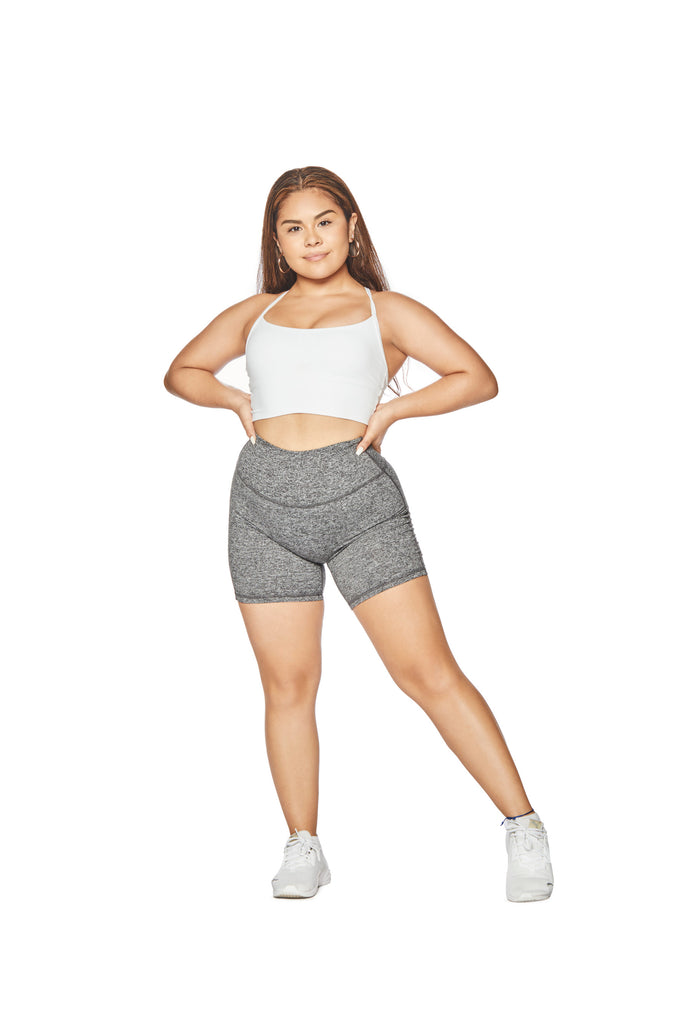 Allure Heather Enhanced Zipper Shorts